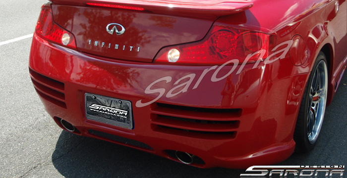 Custom Infiniti G35 Coupe Rear Bumper  (2003 - 2007) - $890.00 (Part #IF-003-RB)